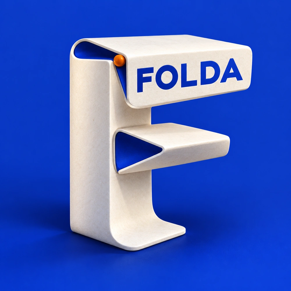 FOLDA 折叠字母品牌形象